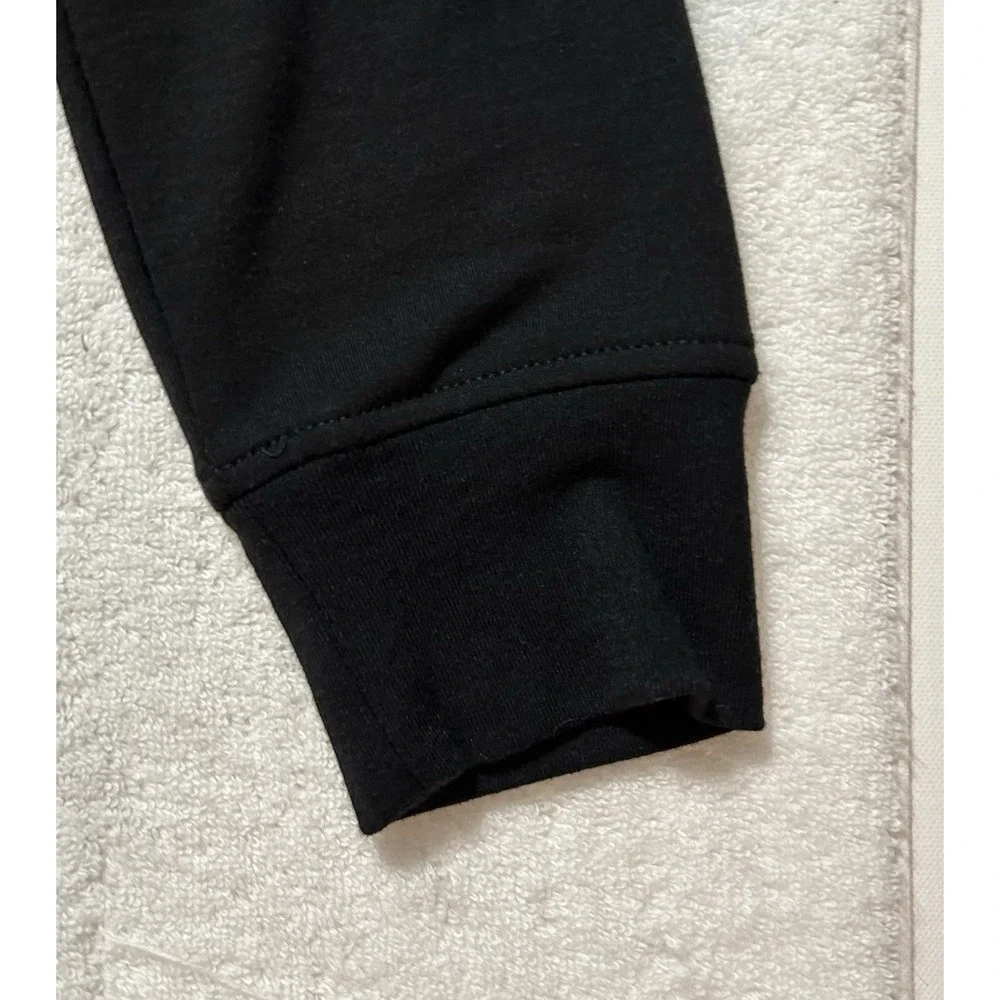 Tailorbyrd Mens Size M Black Long Sleeve Sueded Fleece Hoodie Sweatshirt (U1)